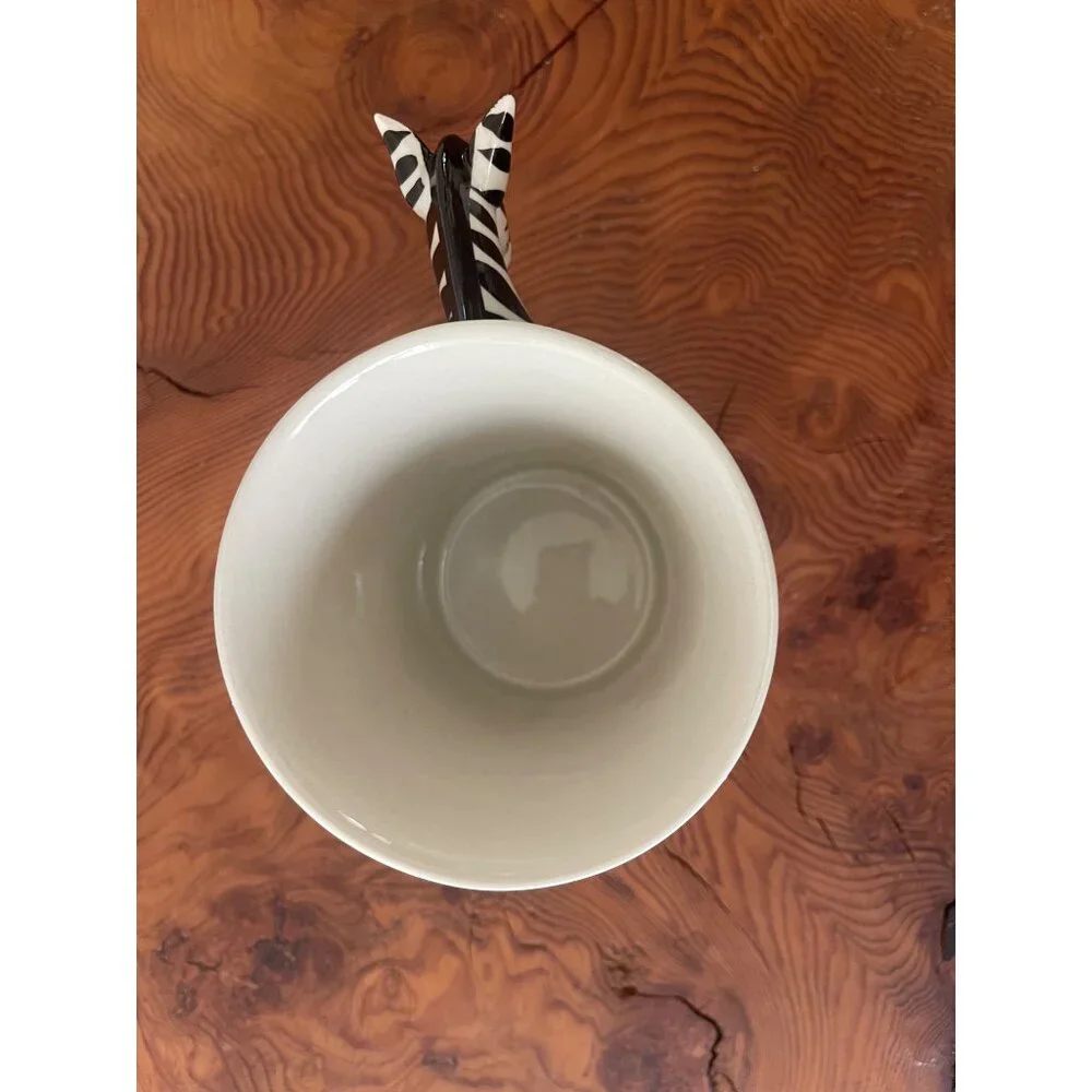 Hand Painted Pier 1 Imports Zebra Coffee/Tea Mug
